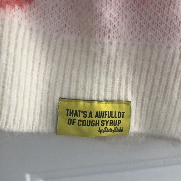 That’s A Awful Lot of Cough Syrup Cupid Cardigan  Mohair Sweater - Picture 5 of 11